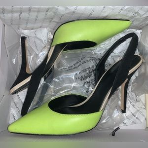 Aldo Adelaina Heels - size 8 - Neon green